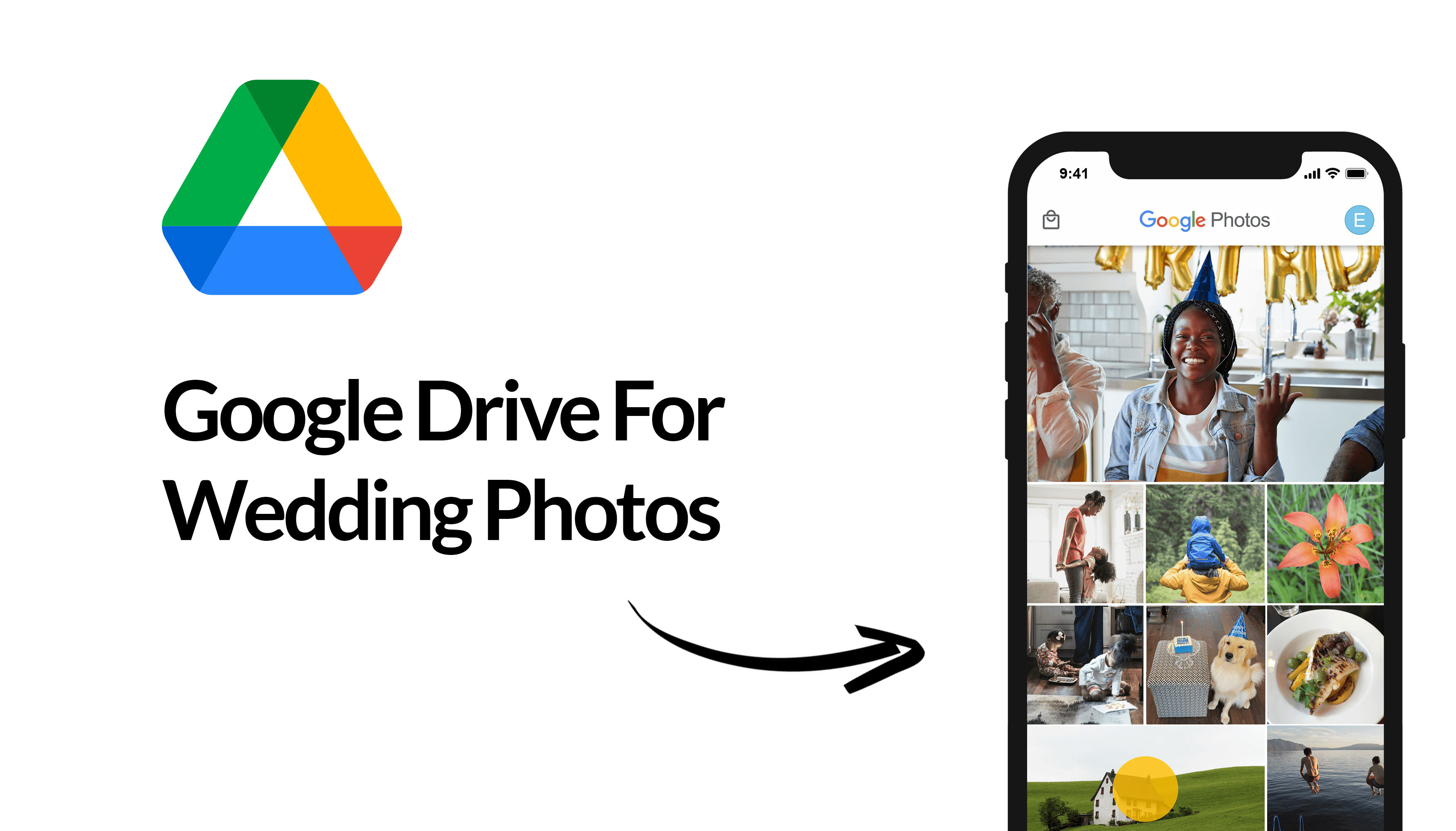 google drive for wedding pictures